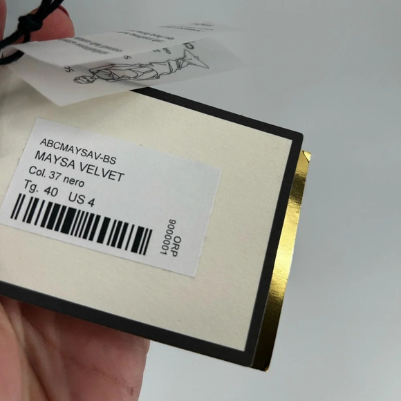 $795  Nwt LA PETITE ROBE DI CHIARA BONI MAYSA VELVET DRESS Black SZ 40/ US 4 - Picture 5 of 16